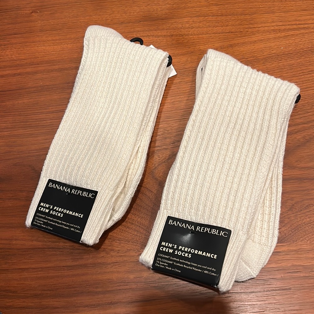 Banana republic men’s performance crew socks